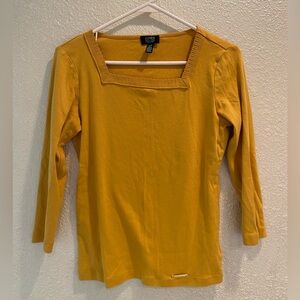 Jones New York Golden Long Sleeve Top